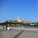 Panorama of the town Esztergom (Hungary) from the town